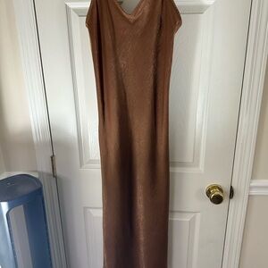 Banana Republic Copper Maxi Dress
